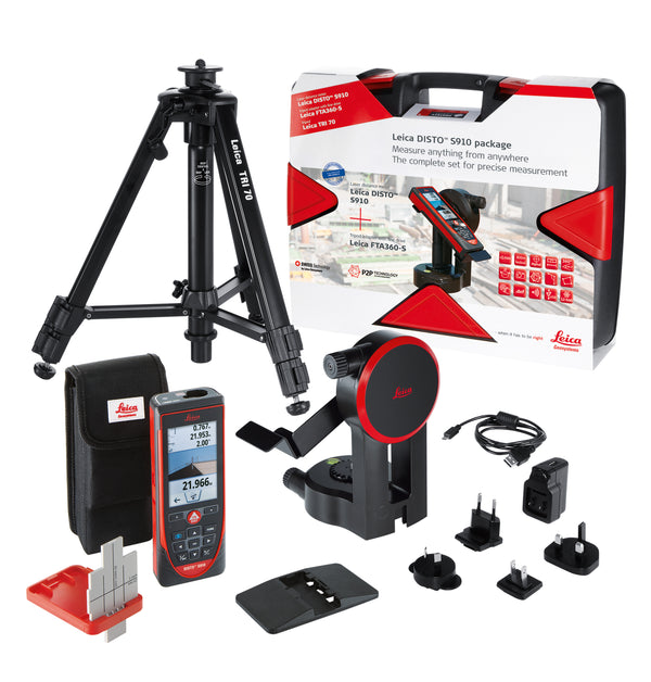 Leica Disto S910 Professional Kit with Tripod, FTA360S, and Hard